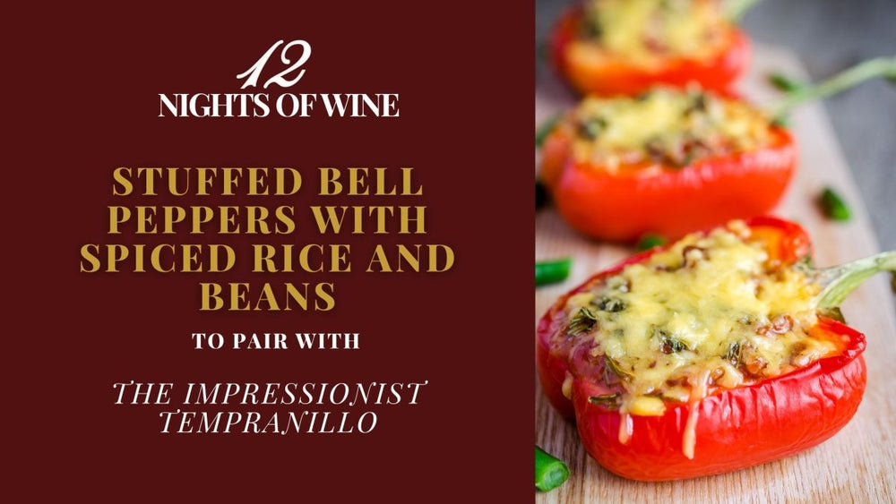 Stuffed Bell Peppers with Spiced Rice and Beans to Pair with The Impressionist Tempranillo - Millon Wines